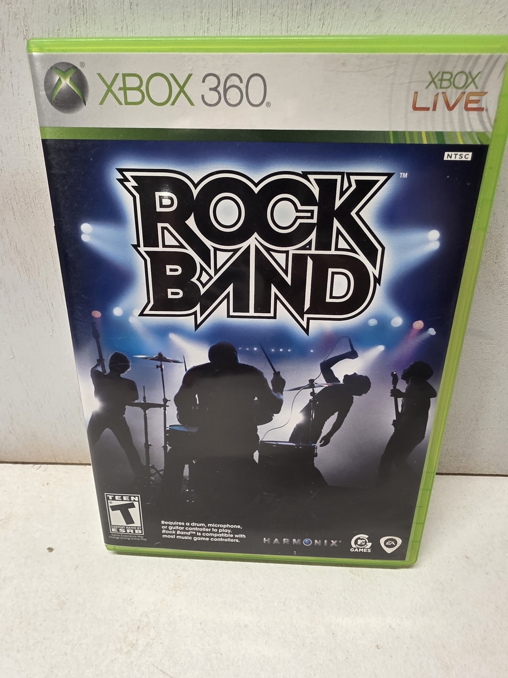 Rock Band Xbox 360 2007 Tested Working Disc Case No Manual Harmonix MTV Games